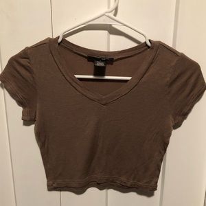 Brown/Tan crop top